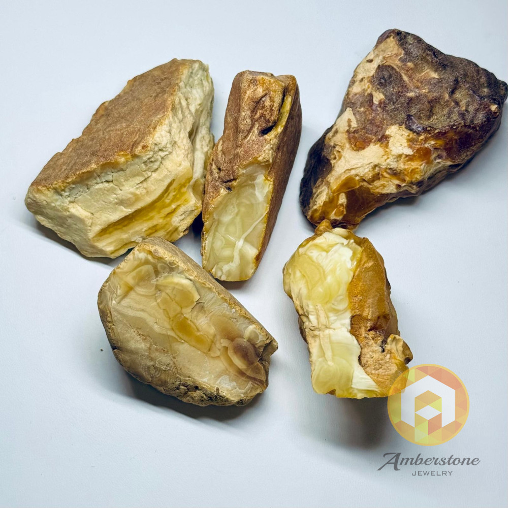 Raw Amber Set Stone Natural Baltic Amber