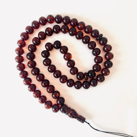 Ruby Red Natural Baltic Amber Islamic Prayer
