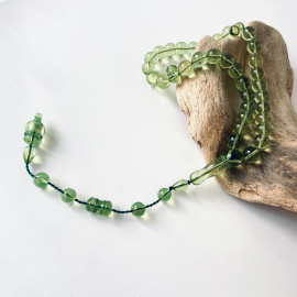 Green Amber Misbaha 33 Beads Handmade