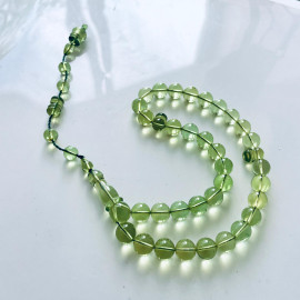 Green Amber Misbaha 33 Beads Handmade