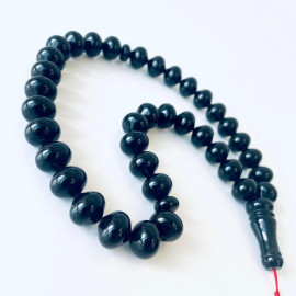 
Cherry Baltic Amber Tasbih Prayer, Deep Red Color Baltic Amber Islamic Prayer