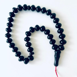 
Cherry Baltic Amber Tasbih Prayer, Deep Red Color Baltic Amber Islamic Prayer