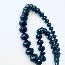 
Cherry Baltic Amber Tasbih Prayer, Deep Red Color Baltic Amber Islamic Prayer