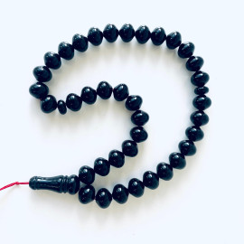 
Cherry Baltic Amber Tasbih Prayer, Deep Red Color Baltic Amber Islamic Prayer