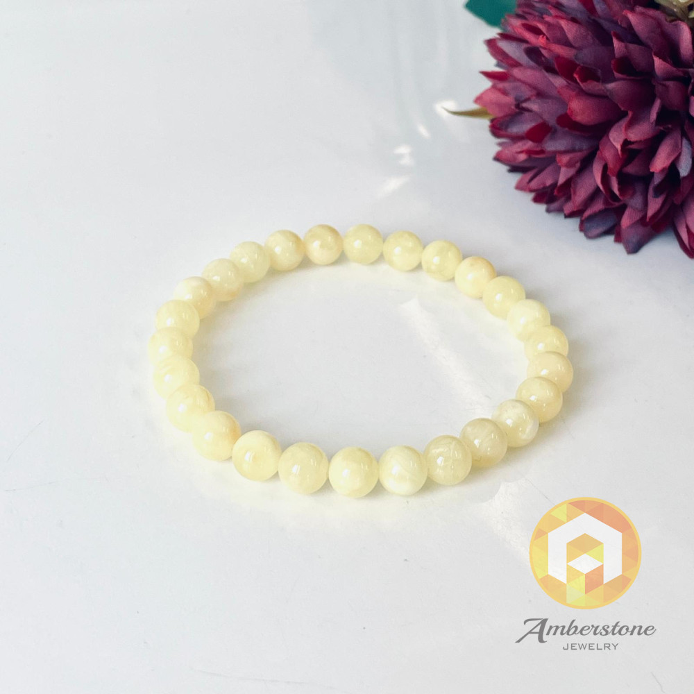 Genuine Baltic Yellow Baltic Amber bracelet beads 16mm