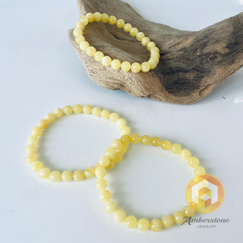 Genuine Baltic Yellow Baltic Amber bracelet beads 16mm