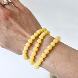 Genuine Baltic Yellow Baltic Amber bracelet beads 16mm