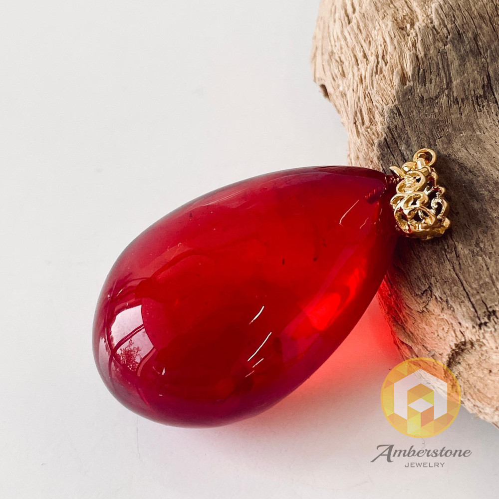 Royal Red Amber Pendant