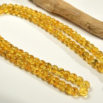 Tasbih Rosary of Baltic Amber Massive 10 mm Beads 54 g Yellow Amber Islamic Misbaha