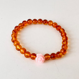 Natural Cognac Amber, Bracelet Baltic Amber 12*18mm