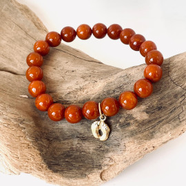 حجر العنبر سوارصنع يدوي21.82جرام