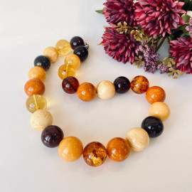 Genuine Baltic Yellow Baltic Amber bracelet beads 16mm