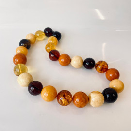 Genuine Baltic Yellow Baltic Amber bracelet beads 16mm