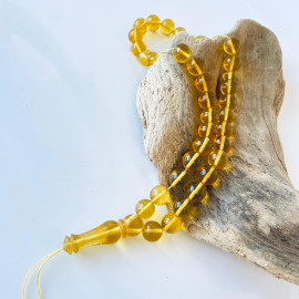 Lemon Baltic Amber Prayer Beads