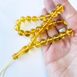 Lemon Baltic Amber Prayer Beads