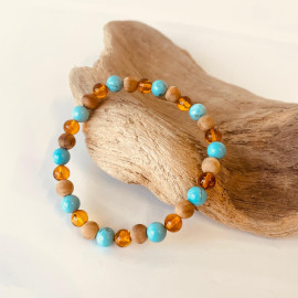 Natural Cognac Amber, Bracelet Baltic Amber 12*18mm