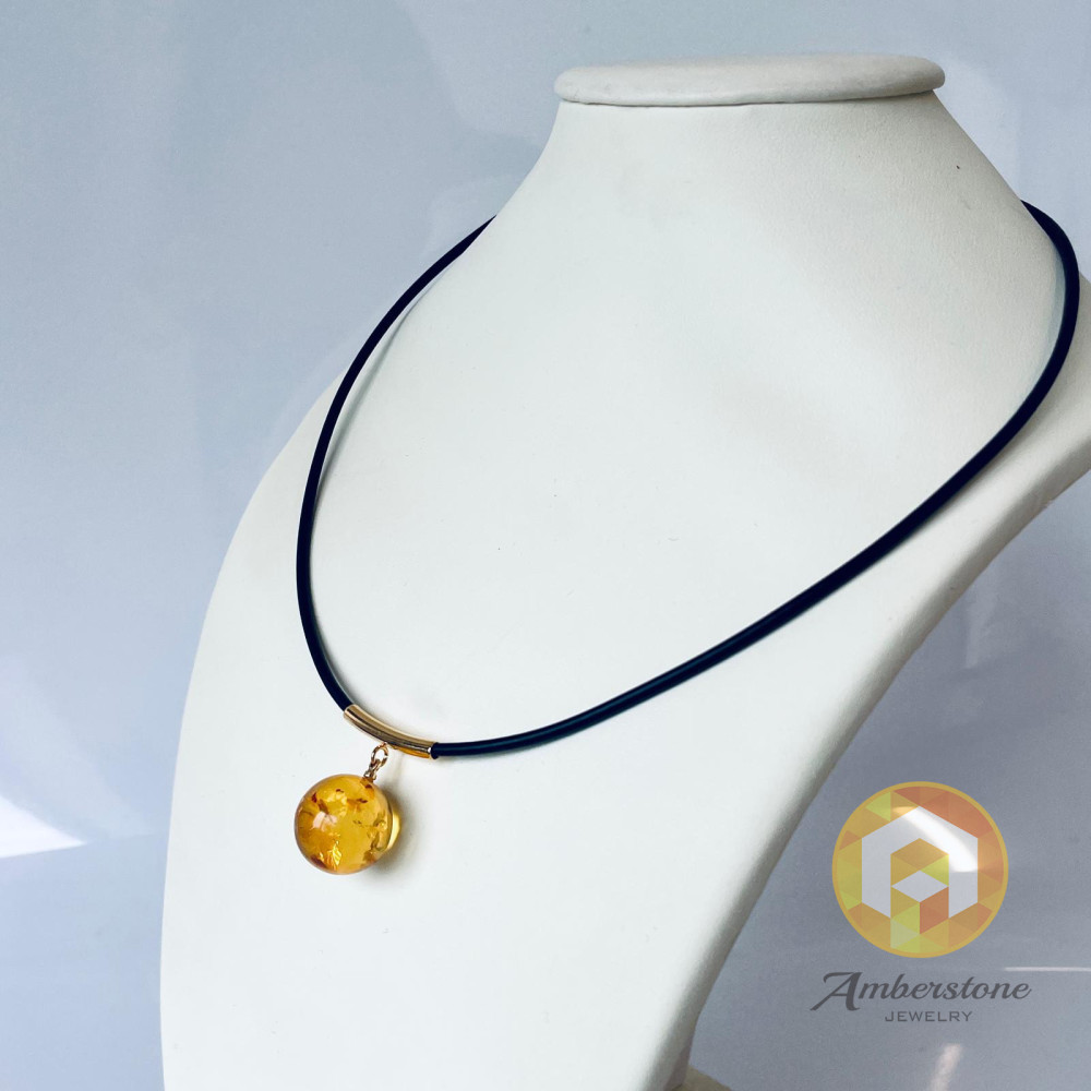 Simple Natural Baltic Amber Pendant