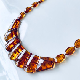 White Baltic Amber Beads...
