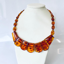 🎥 Baltic Amber Necklace Gold Cognac Amber, Cleopatra Necklace