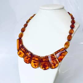 🎥 Baltic Amber Necklace Gold Cognac Amber, Cleopatra Necklace