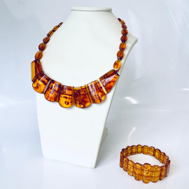 🎥 Baltic Amber Necklace Gold Cognac Amber, Cleopatra Necklace
