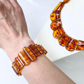 🎥 Baltic Amber Necklace Gold Cognac Amber, Cleopatra Necklace