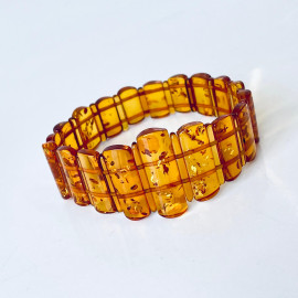 Natural Cognac Amber, Bracelet Baltic Amber 12*18mm