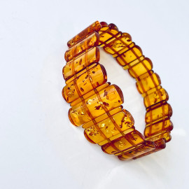 Natural Cognac Amber, Bracelet Baltic Amber 12*18mm