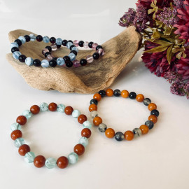 سوار عنبر البلطيق الأصلي المصنوع يدويًا عالي الجودة باللون الليموني الشفاف