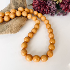 Milky White Baltic Amber Necklace 56.73 grams