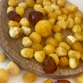 Loose Rose-Shaped Beads, For Making Jewelry 10 grams