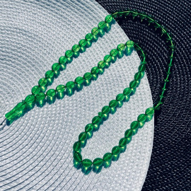 Baltic Amber Islamic Prayer, Green Olive Beads Rosary
