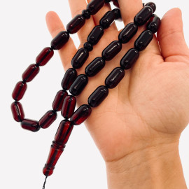 Cherry Amber Rosary, Natural Amber Tasbih