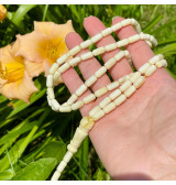 White Islamic Prayer Beads, 66 Amber Beads