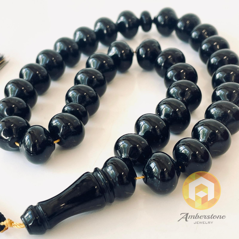 Cherry Amber Islamic Prayer, Natural Amber 33 Tasbih
