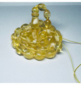 Yellow and White Natural Baltic Amber Misbaha