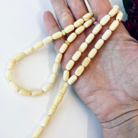 Delicate Barrel Islamic Amber Beads, Amber Tasbih
