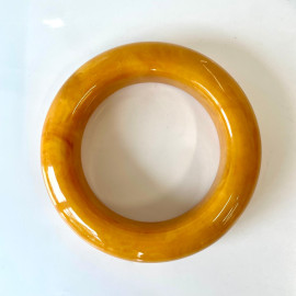 Natural Bangle Bracelet, Butterscotch Amber Bangle
