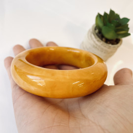 Natural Bangle Bracelet, Butterscotch Amber Bangle