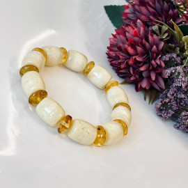 Milki White Amber Bracelet...