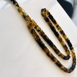 Green Natural Amber Islamic Prayer beads 12*14mm