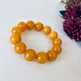 Premium Quality Genuine Baltic Orange Baltic Amber bracelet beads 18mm