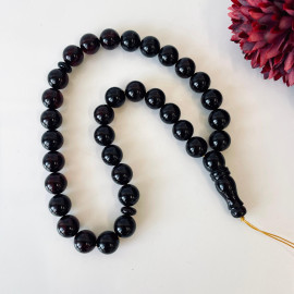 🎥 Cherry Amber Daily Prayer Beads, Cherry Amber Color Misbaha