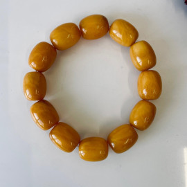 Premium Quality Genuine Baltic Orange Baltic Amber bracelet beads 18mm