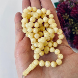 خرز العنبر الإسلامي ذو البرميل الرقيق، مسبحة العنبر