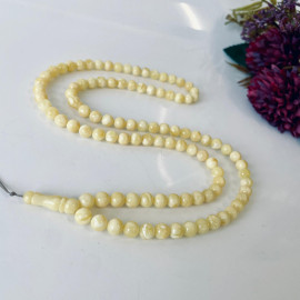 خرز العنبر الإسلامي ذو البرميل الرقيق، مسبحة العنبر