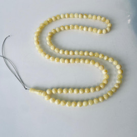 خرز العنبر الإسلامي ذو البرميل الرقيق، مسبحة العنبر