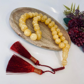 صلاة إسلامية عنبر النمر الطبيعي 45 خرزة، مسبحة عنبر البلطيق