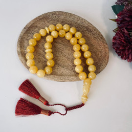 صلاة إسلامية عنبر النمر الطبيعي 45 خرزة، مسبحة عنبر البلطيق