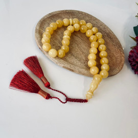 صلاة إسلامية عنبر النمر الطبيعي 45 خرزة، مسبحة عنبر البلطيق